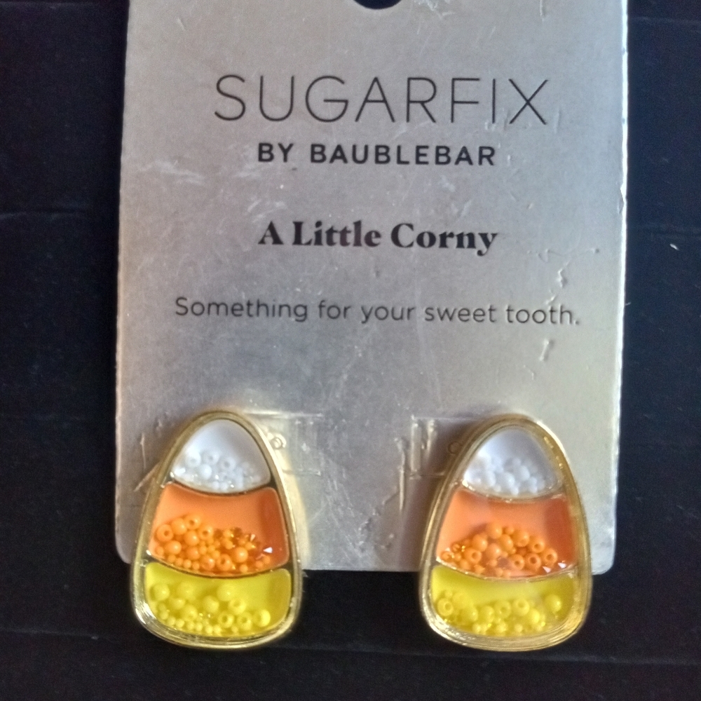 3/$30 SUGARFIX BY BAUBLEBAR "A LITTLE CORNY" STUD EARRINGS
